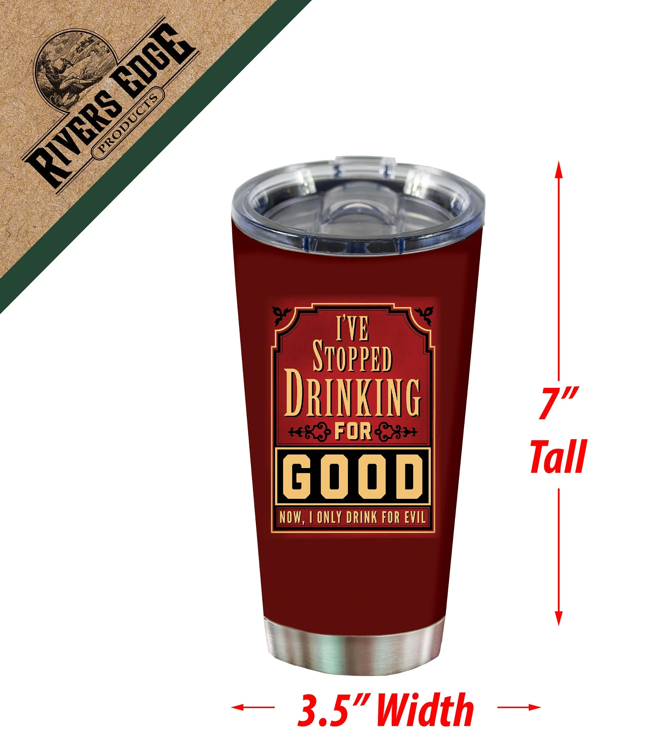 Tumbler 20oz-I Stopped Drinking For Good - Image 2