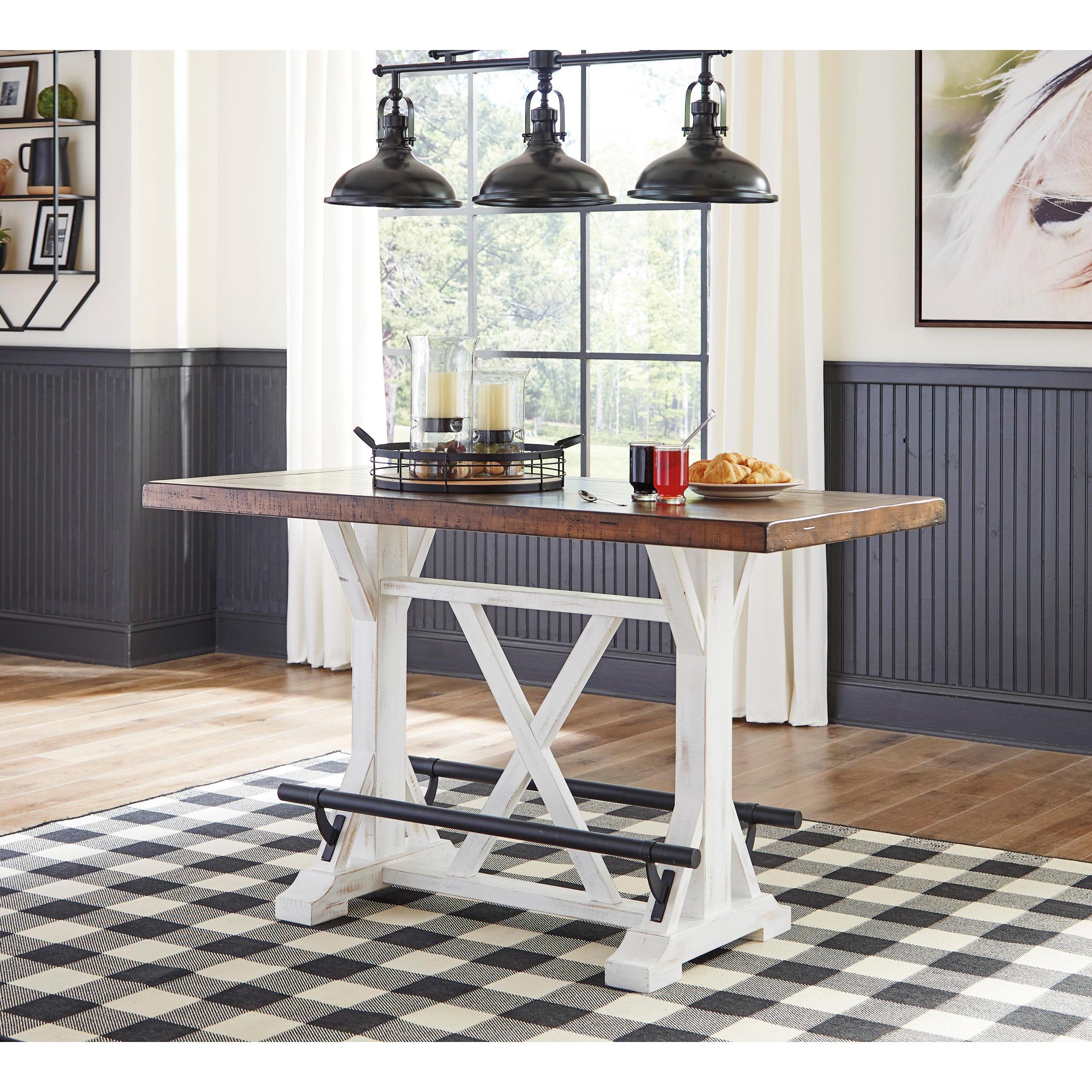 Signature Design by Ashley Valebeck D546D8 5 pc Counter Height Dining Set