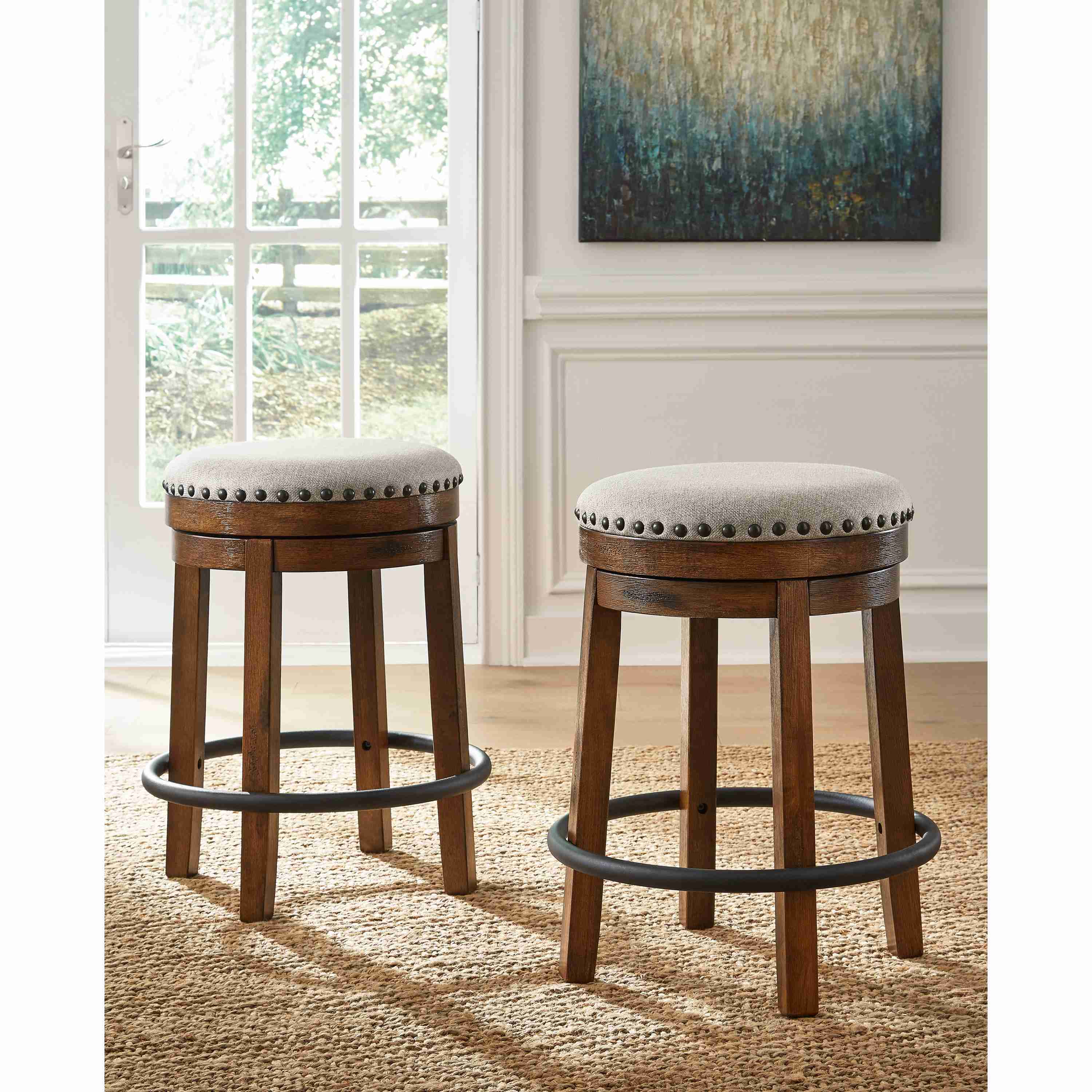 Signature Design by Ashley Valebeck D546D8 5 pc Counter Height Dining Set - Image 2