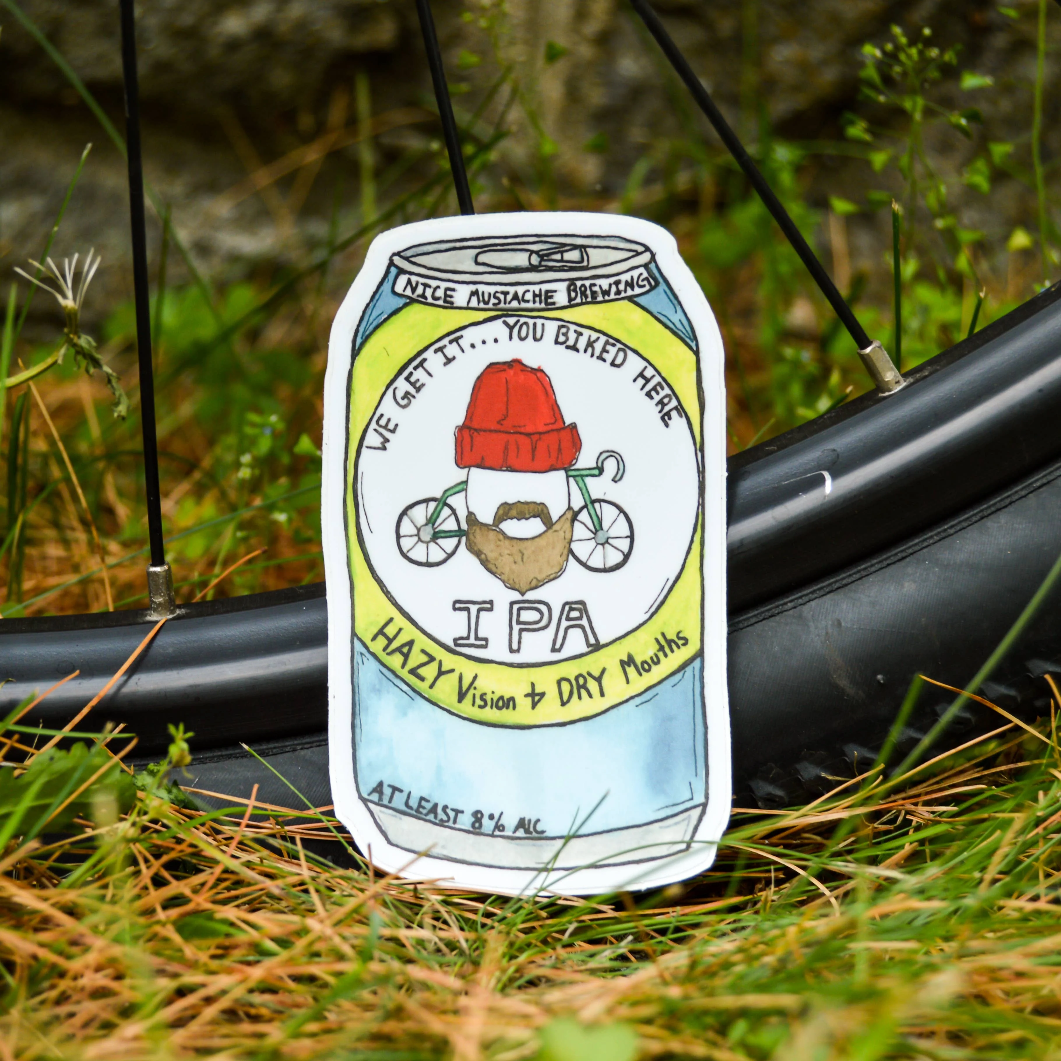 We Get it - You Biked Here IPA Sticker - Image 2