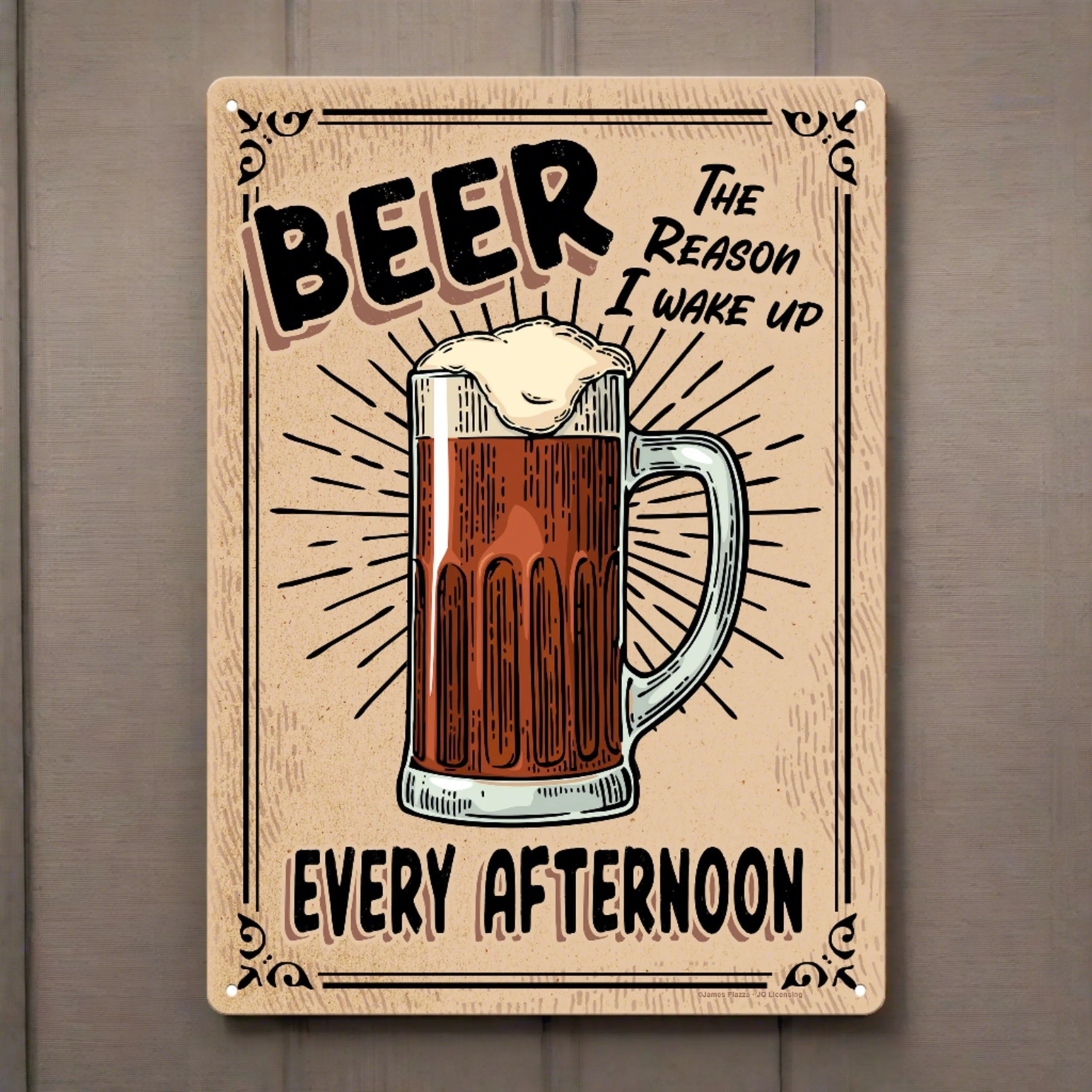 Tin Sign 12in x 17in-Beer the Reason - Image 1