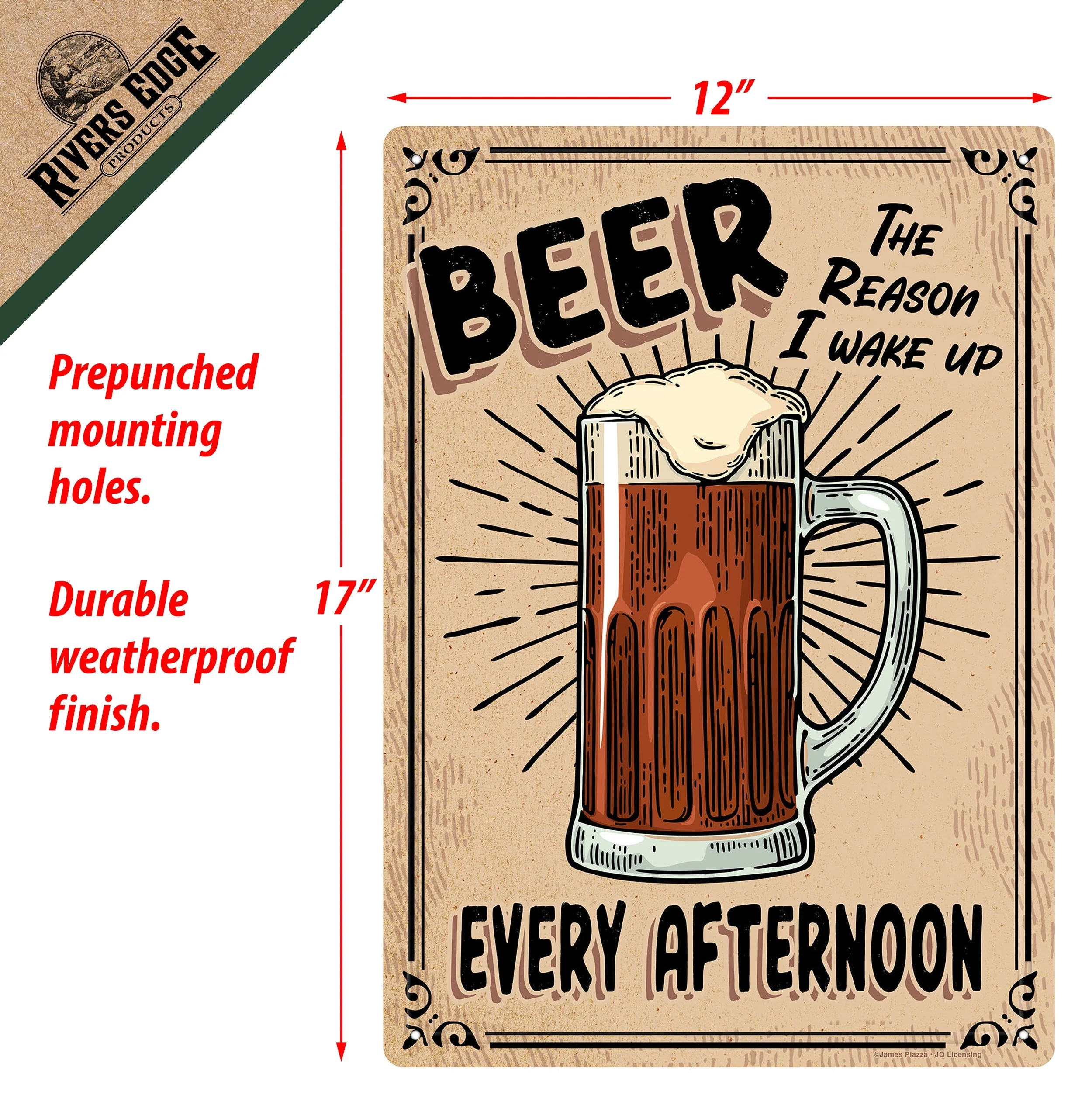 Tin Sign 12in x 17in-Beer the Reason - Image 2