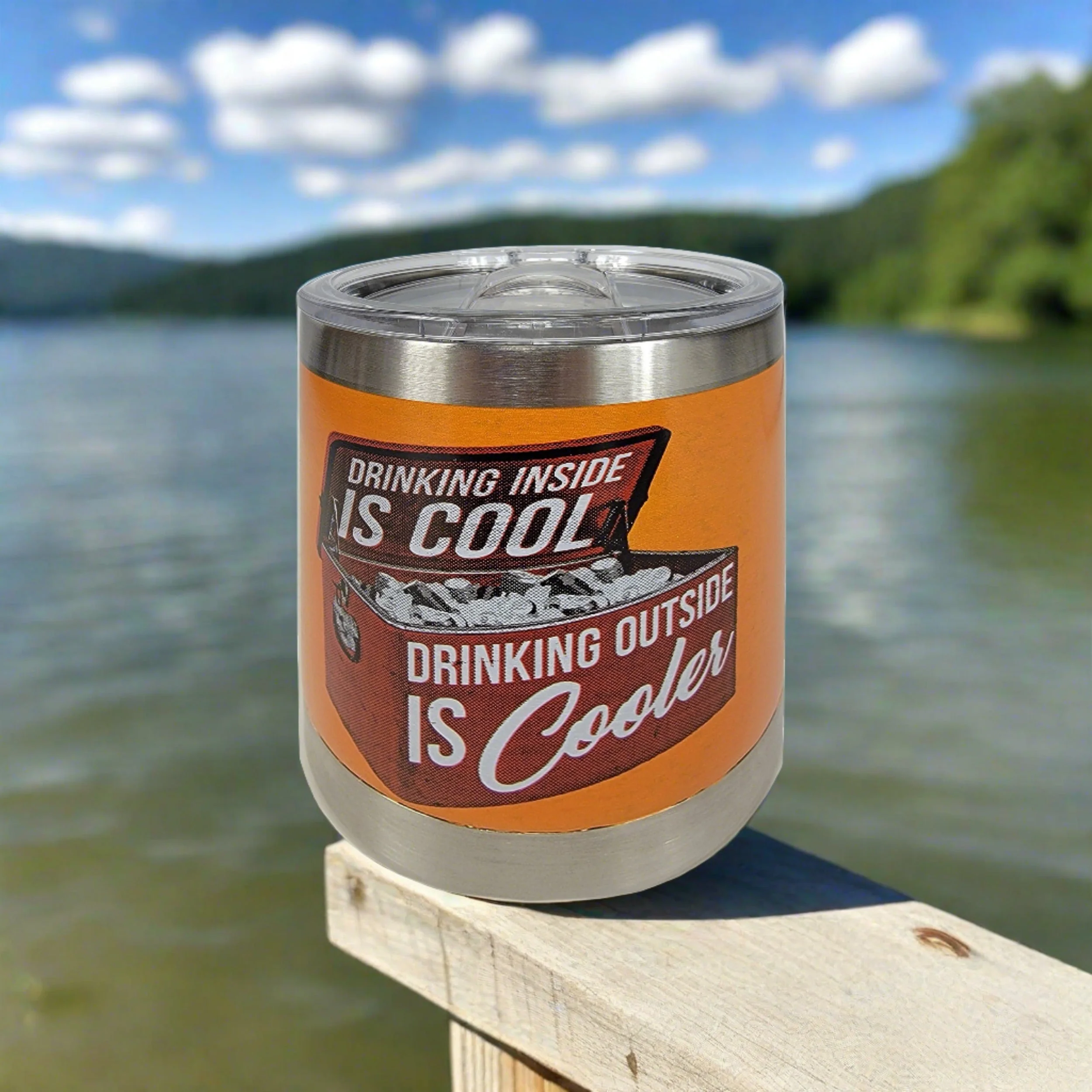 Tumbler 10oz-Drinking Inside is Cooler - Image 1