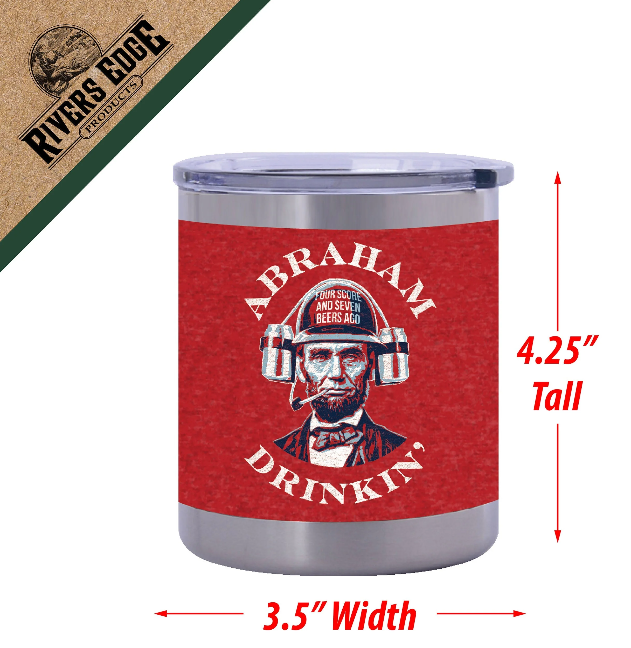 Tumbler 10oz-Abraham Drinkin - Image 2