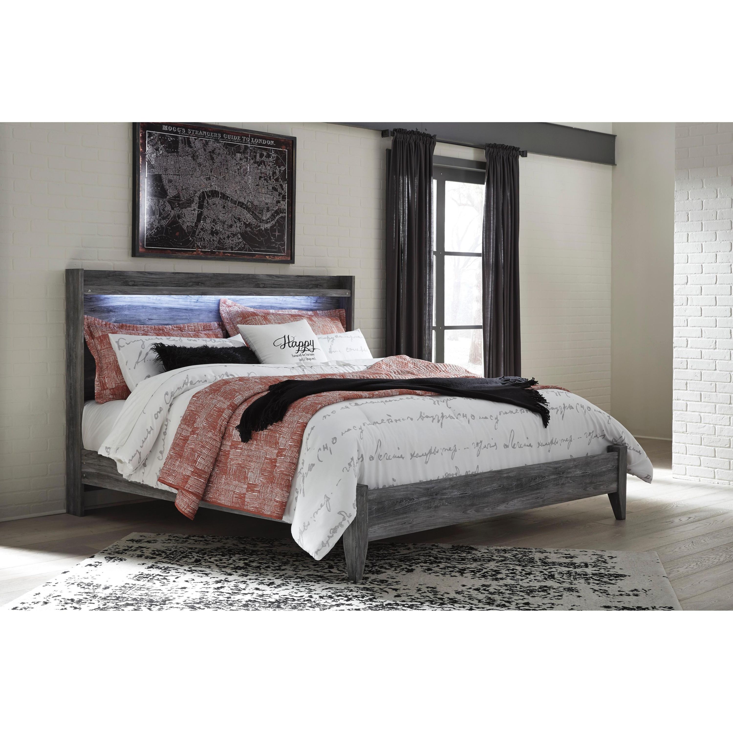 Signature Design by Ashley Baystorm B221B44 6 pc King Panel Bedroom Set - Image 2
