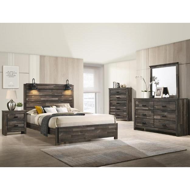 Crown Mark Carter B6800 7 pc Full Panel Bedroom Set - Image 1