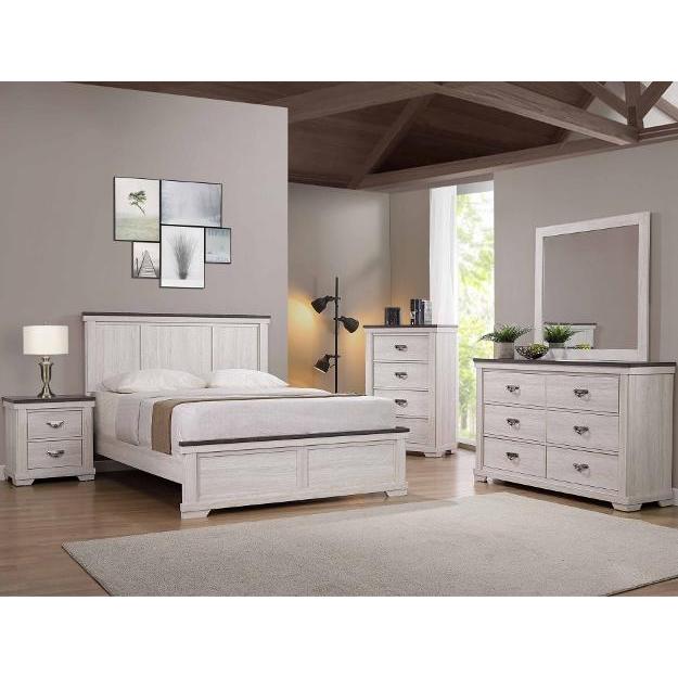 Crown Mark Leighton B8180 6 pc Twin Panel Bedroom Set - Image 1