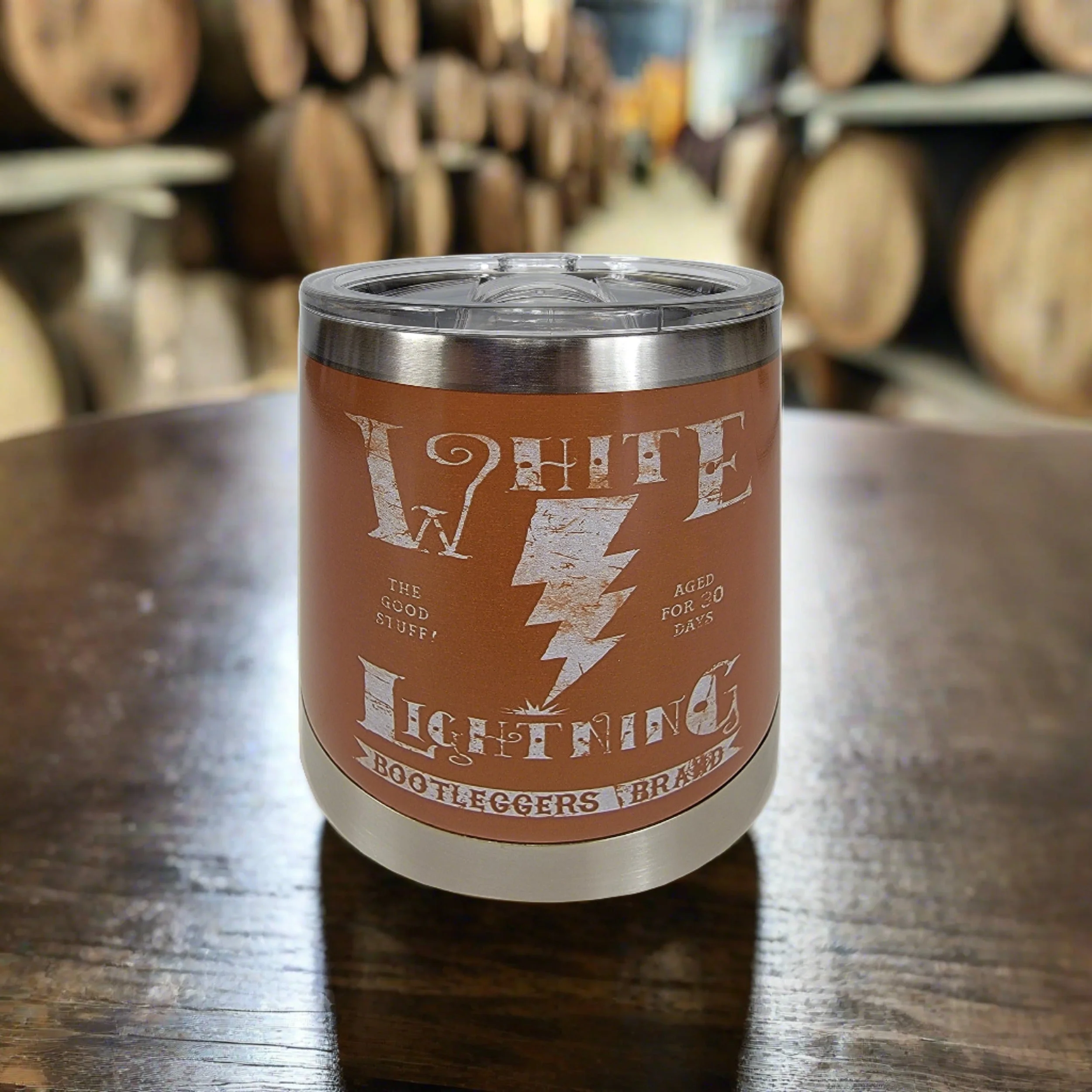 Tumbler 10oz-White Lightning