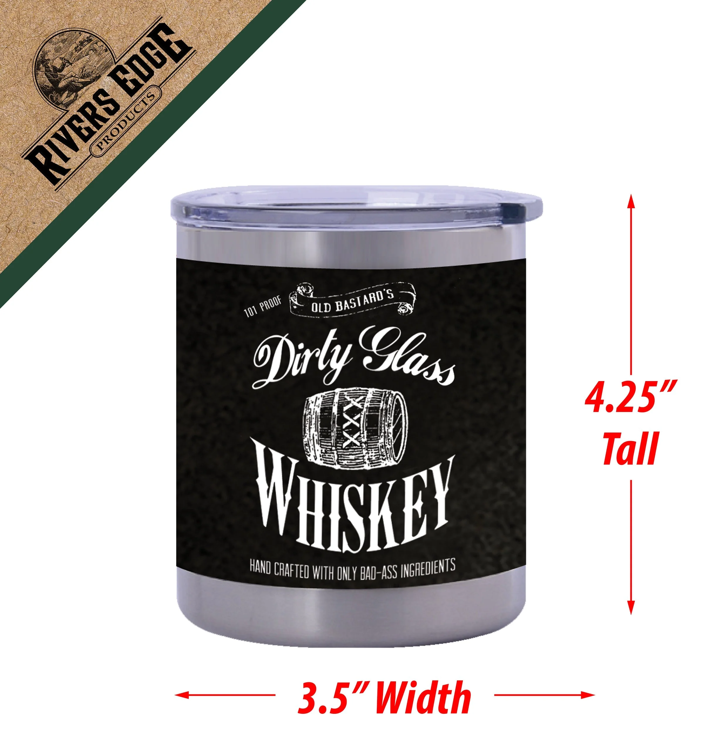 Tumbler 10oz-Dirty Glass Whiskey - Image 2