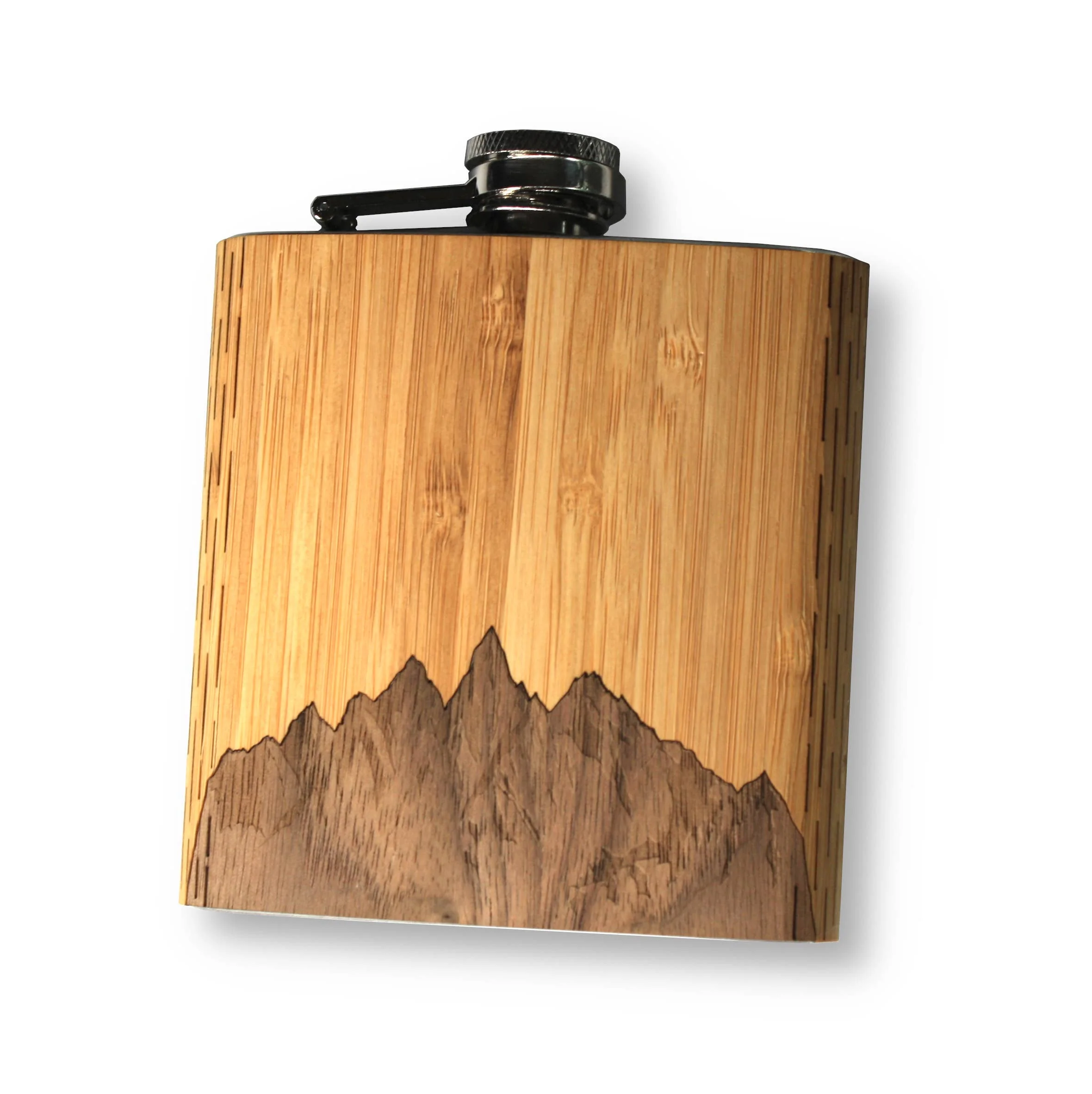 6 oz. Wooden Hip Flask (with Gift Box Options) - Image 3