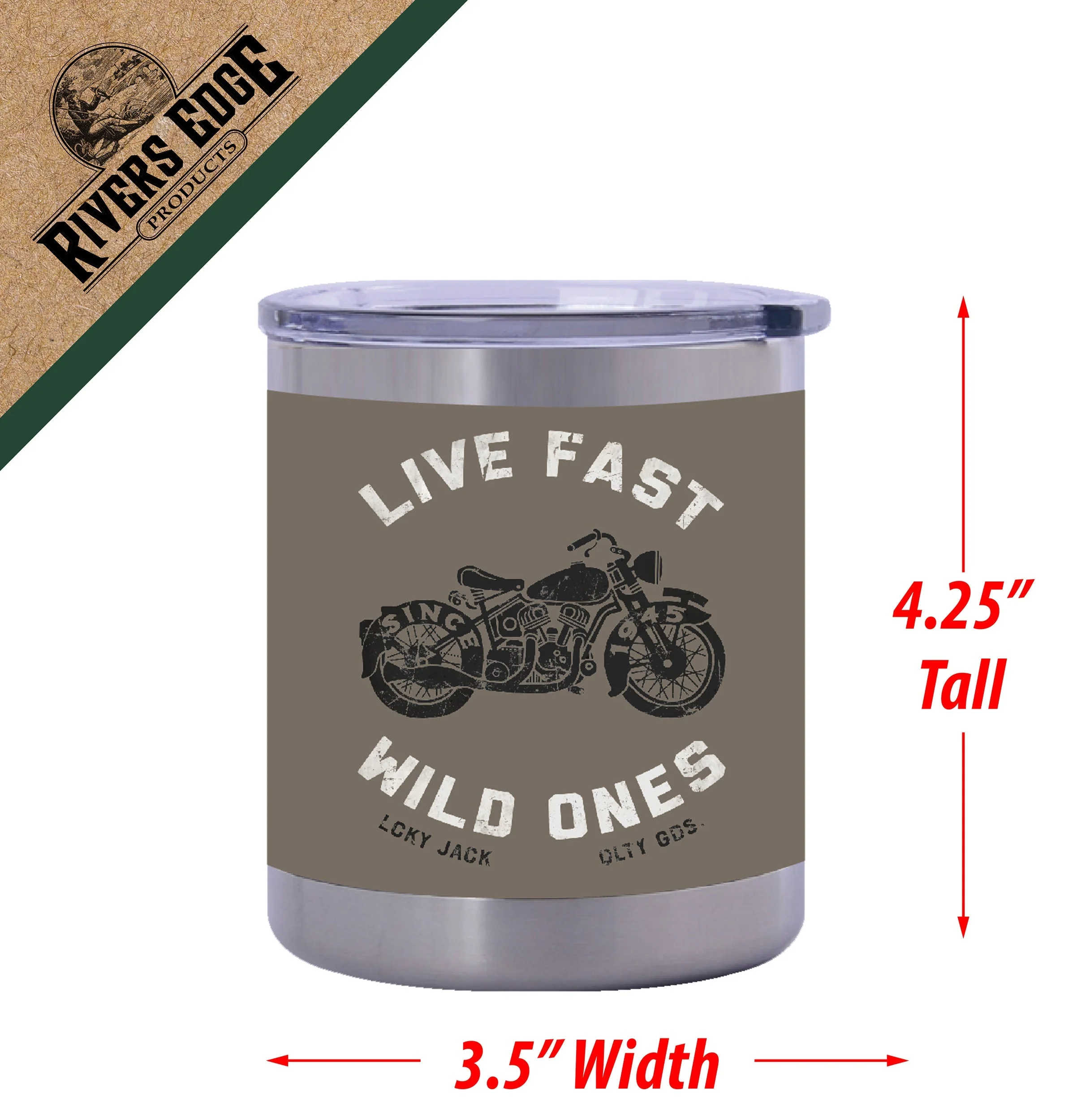 Tumbler 10oz-Live Fast Wild Ones - Image 2