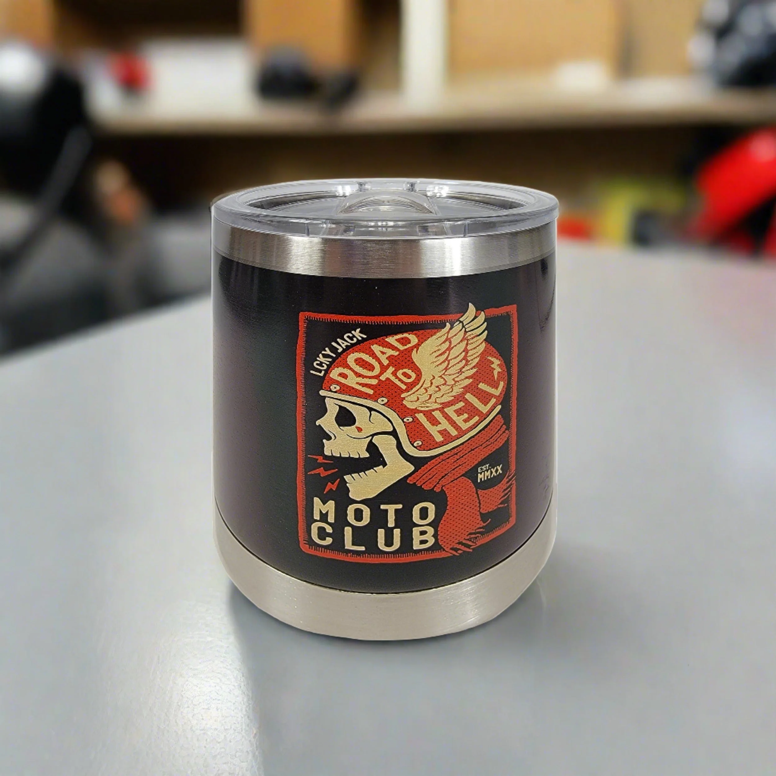 Tumbler 10oz-Road to Hell - Image 1