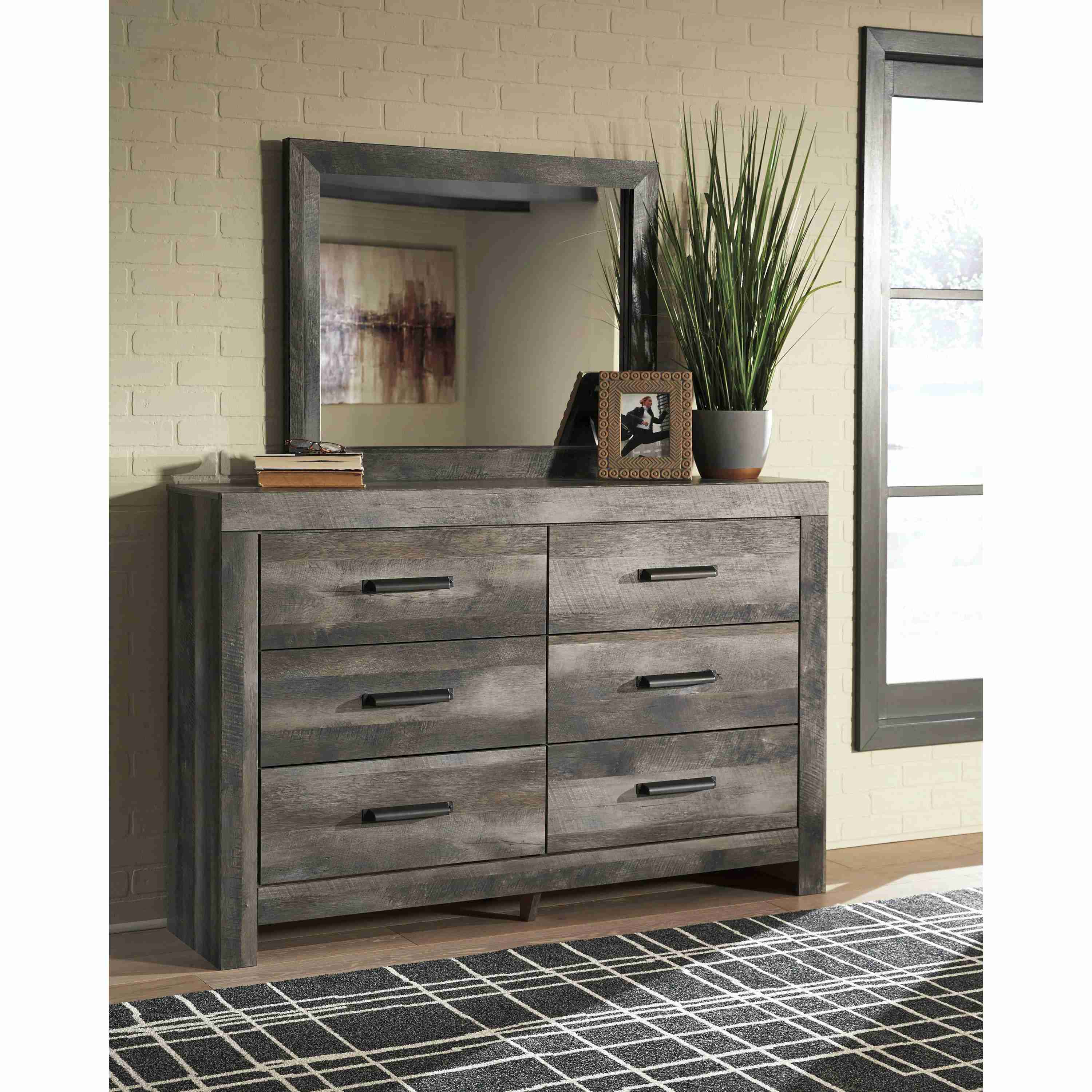Signature Design by Ashley Wynnlow B440B26 6 pc King Crossbuck Panel Bedroom Set - Image 3