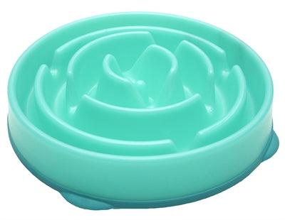 Unbranded Slo-Bowl Feeder Drop Teal Light Blue
