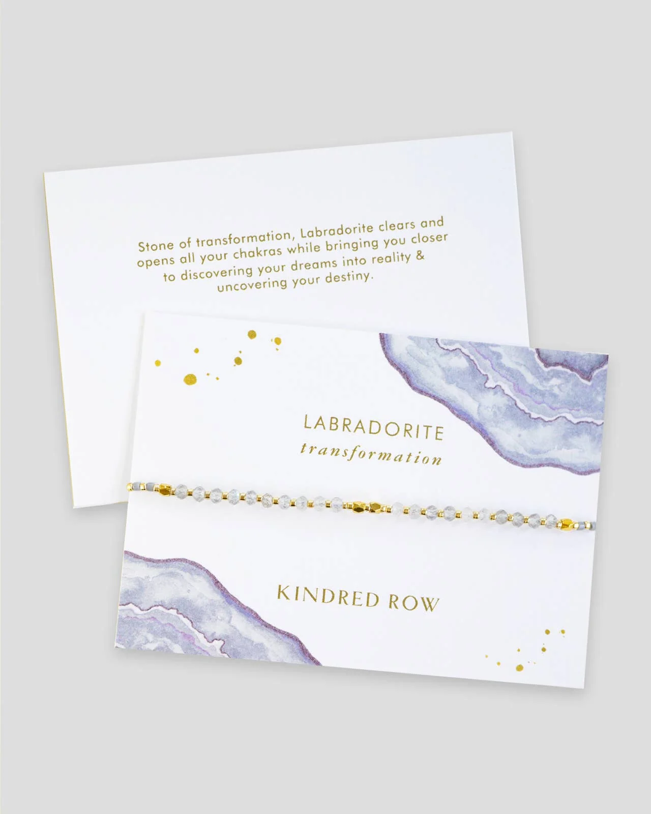 Labradorite Healing Gemstone Stacking Bracelet - Image 2