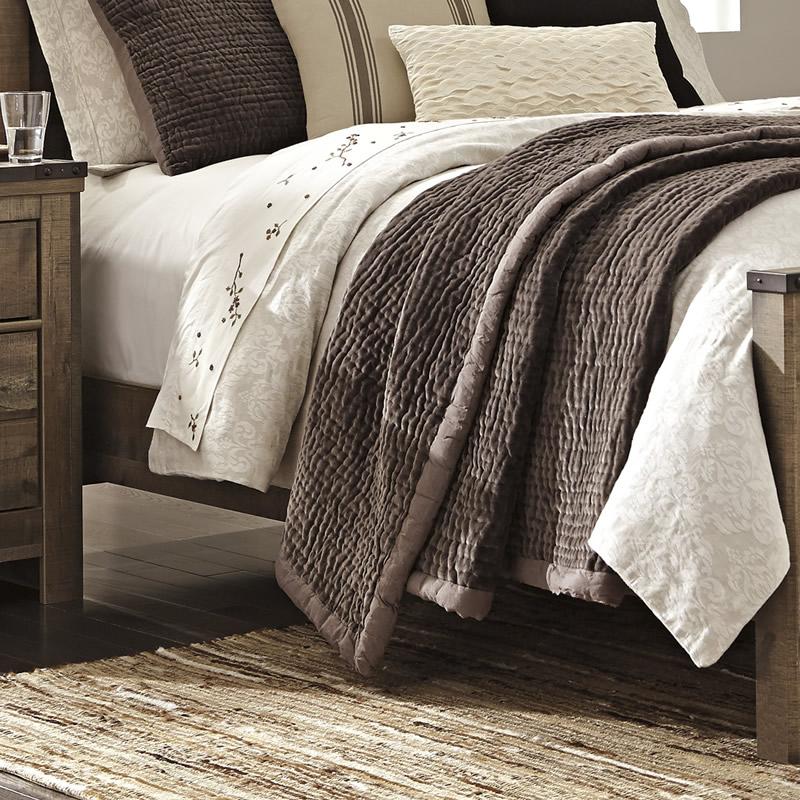 Signature Design by Ashley Trinell B446-96 Queen Panel Rails - Image 1