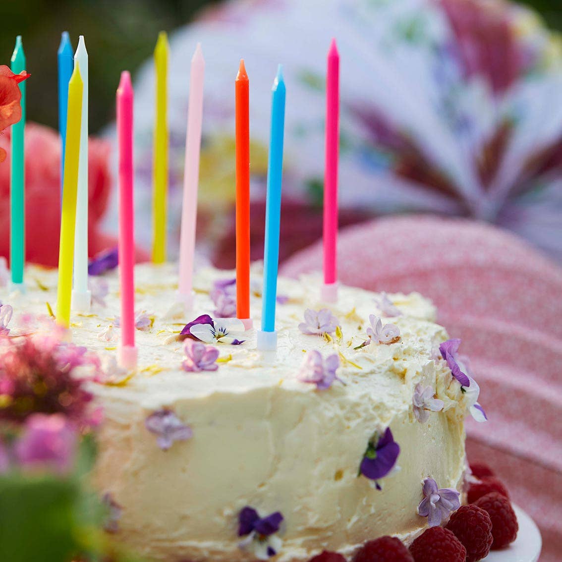 Rainbow Birthday Candles - 16 Pack | Cake Candle | - Image 3