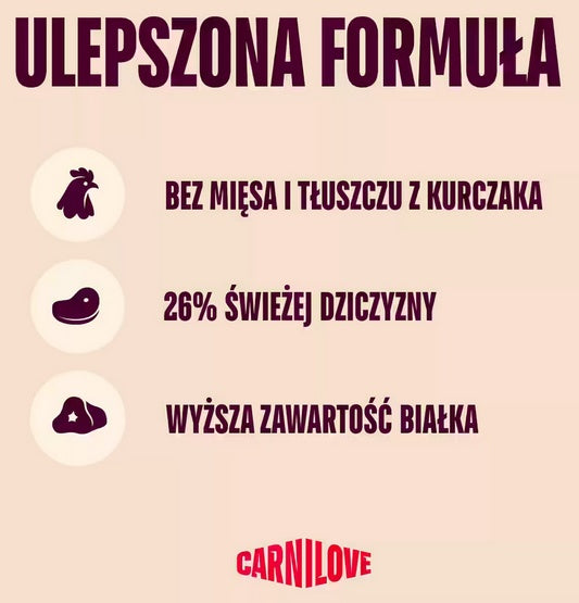 Carnilove Dog Active Venison & Reindeer Adult - dziczyzna i renifer 1,5kg - Image 2