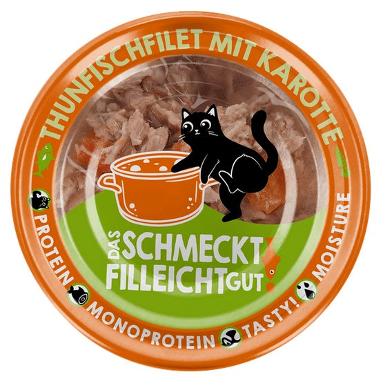 Lucky Lou Extrafood tuńczyk i marchewka w bulionie puszka 70g - delikatny filet w lekkim bulionie - Image 2