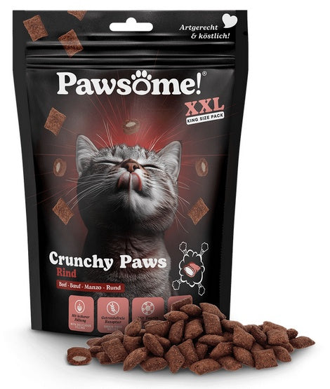 Pawsome Crunchy Paws wołowina 150g - chrupiące bezzbożowe przysmaki z tauryną - Image 1