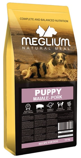 Meglium dog puppy pork – wieprzowina dla zdrowego wzrostu szczeniąt 14kg