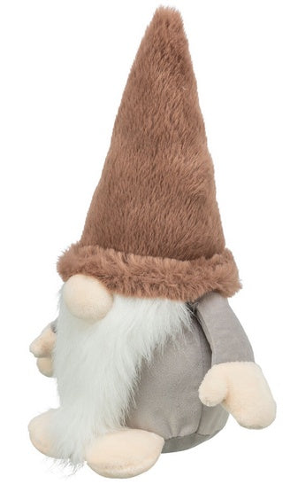 Trixie zabawka świąteczna dla psa gnom pluszowy z piszczałką 30 cm - miękki plusz i dźwiękowa zabawa - Image 2