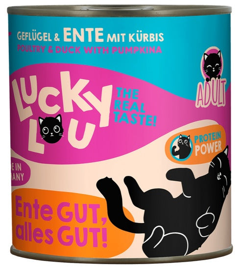 Lucky Lou Lifestage Adult drób i kaczka puszka 800 g - wysoka mięsność bez zbóż i cukru - Image 3