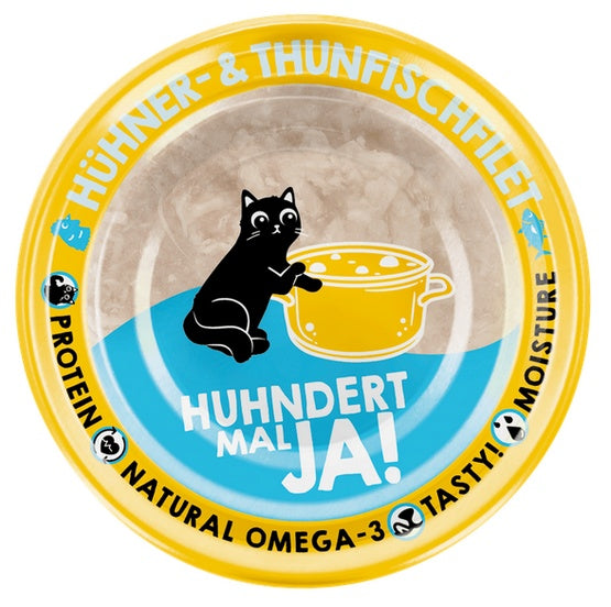 Lucky Lou Extrafood kurczak i tuńczyk w bulionie puszka 70g - soczyste filety bez zbóż - Image 2