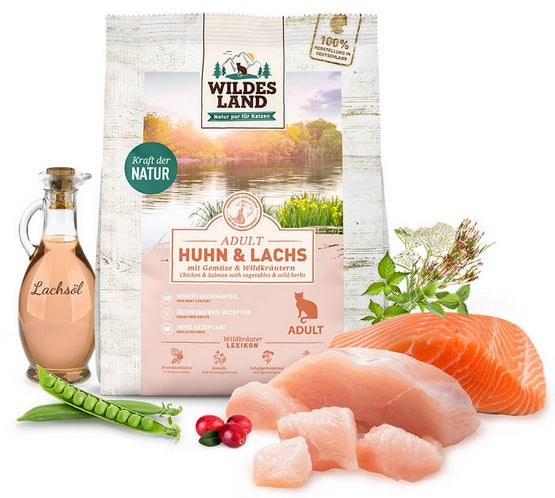 Wildes Land Cat Classic Adult Huhn & Lachs 400g - Image 2