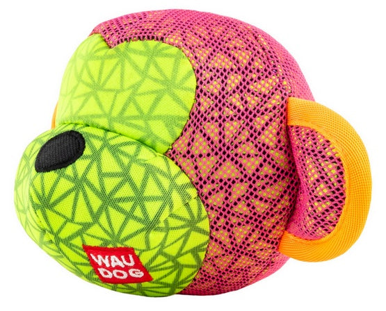 collar WauDog Fun małpa 16x10cm różowa - piszczałka i szeleszczące elementy - Image 2