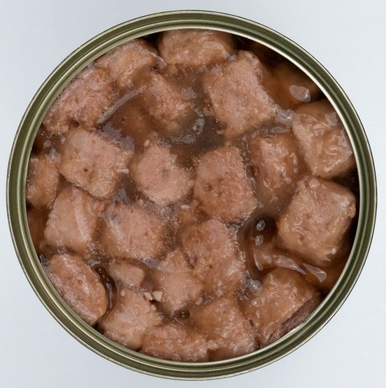 TUF TUF Kawałki mięsne z rybą dla kota puszka 415g - Image 2