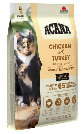Acana Homestead Harvest Cat & Kitten 4,5kg – wysoka zawartość drobiu w proporcjach WholePrey