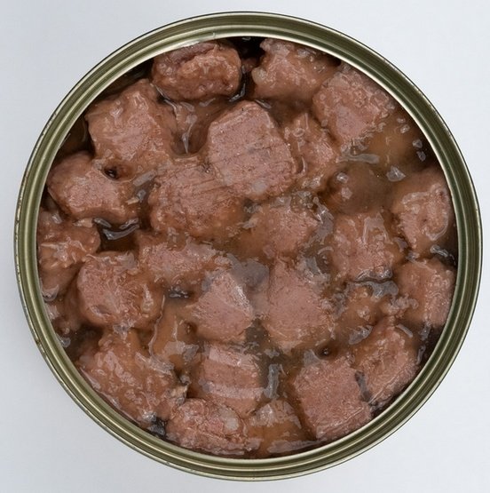 TUF TUF Kawałki mięsne z drobiem dla kota puszka 415g - Image 2