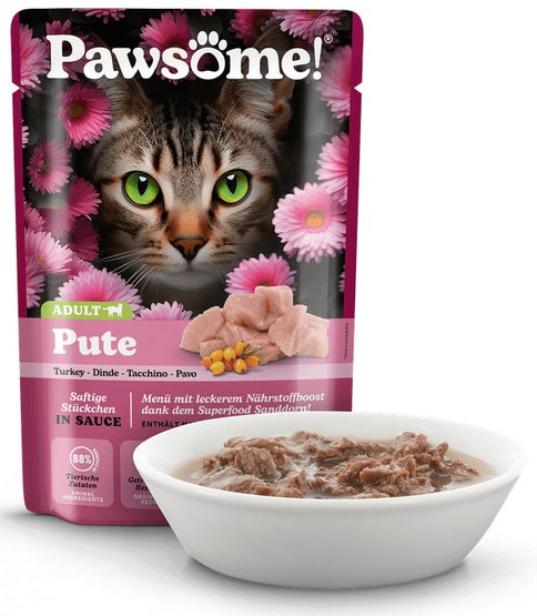 Pawsome Adult Pute - indyk saszetka 85g - Image 2