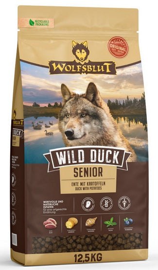 Wolfsblut wild duck senior – naturalna karma dla starszych psów 12,5 kg - Image 2