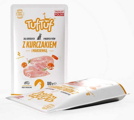 TUF TUF Kurczak z marchewką dla psa saszetka 100g - Image 2