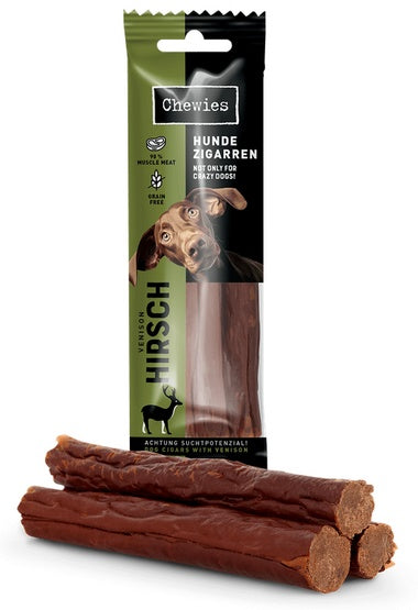 Chewies Hundezigarren Hirsch - jeleń 75g - Image 1