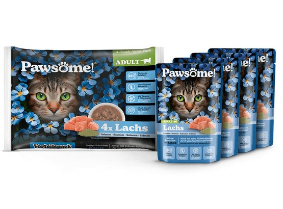 Pawsome Adult Lachs - łosoś saszetki 4x85g - Image 2