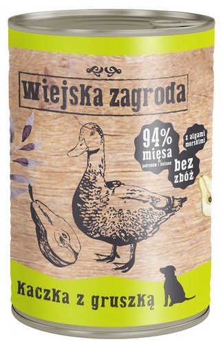 Wiejska Zagroda Kaczka z gruszką puszka 400g - Image 2