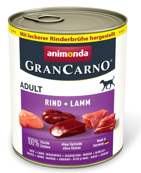 Animonda GranCarno Original Adult Rind Lamm Wołowina + Jagnięcina puszka 800g - Image 1