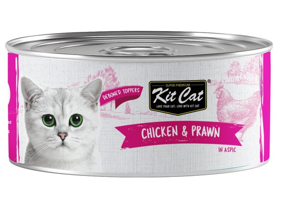 Kit Cat Chicken & Prawn puszka 80g - bezzbożowa receptura z tauryną - Image 2