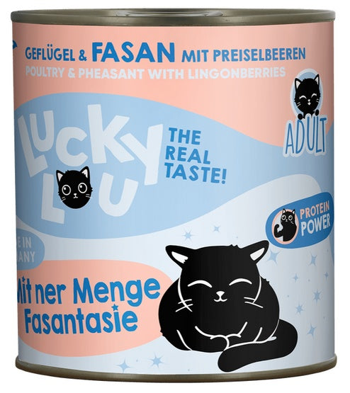 Lucky Lou Lifestage Adult Drób i bażant puszka 800g - Image 3