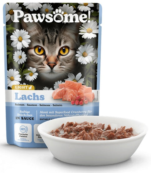 Pawsome Adult Light Lachs - łosoś saszetka 85g - Image 2