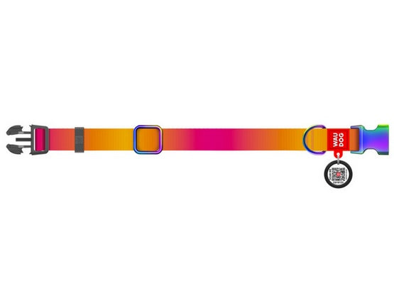 Obroża Collar WauDog Recycled gradient L 25 mm - QR-paszport i materiał R-PET - Image 2