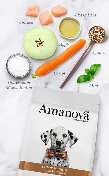 Amanova dog puppy medium exquisite chicken – świeży kurczak dla szczeniąt ras średnich - 2kg - Image 2