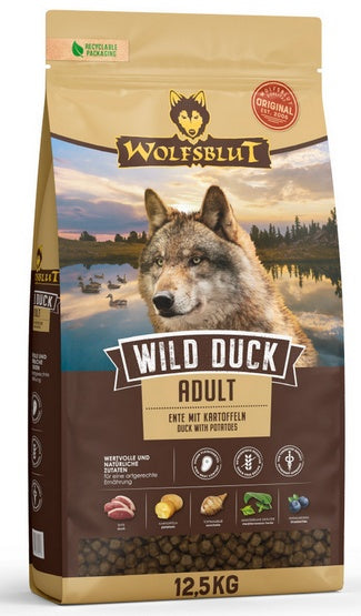 Wolfsblut Dog Wild Duck - bezzbożowa karma z kaczką 12,5 kg - Image 2
