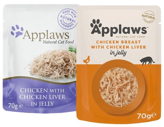 Applaws saszetka dla kota kurczak z wątróbką w galaretce 70g - Image 2