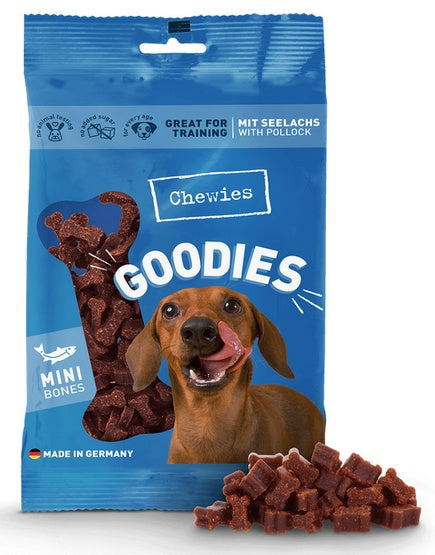 Chewies Goodies (Training) kosteczki mini łosoś 125g - półwilgotne nagrody treningowe - Image 1