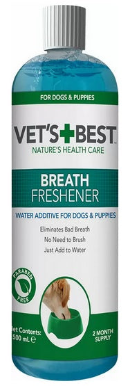 Vet’s Best Breath Freshener Płyn do wody – higiena jamy ustnej 500ml