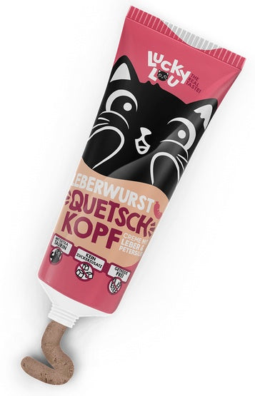 Lucky Lou Quetschköpfe kiełbasa z wątróbki pasta 75g - wysoka zawartość mięsa i tauryna - Image 2